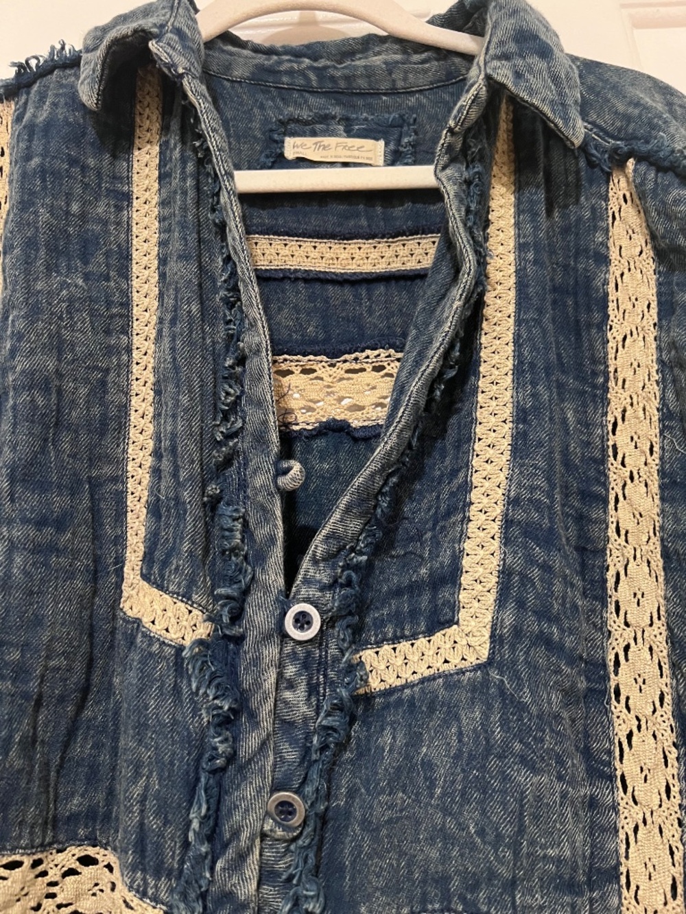Free people ranch wash indigo shirt - Picture 5 of 8